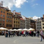 Warszawa rynek w lecie